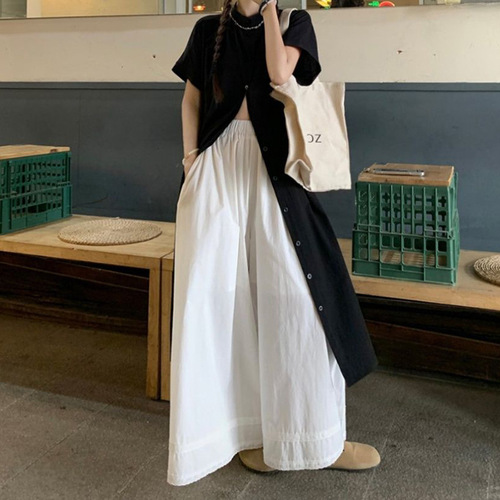 Women's Spring 2025 New Arrival High-End Yamamoto Style Fashion Set - Long-Sleeve Blouse with Lace Trousers, Two-Piece Set