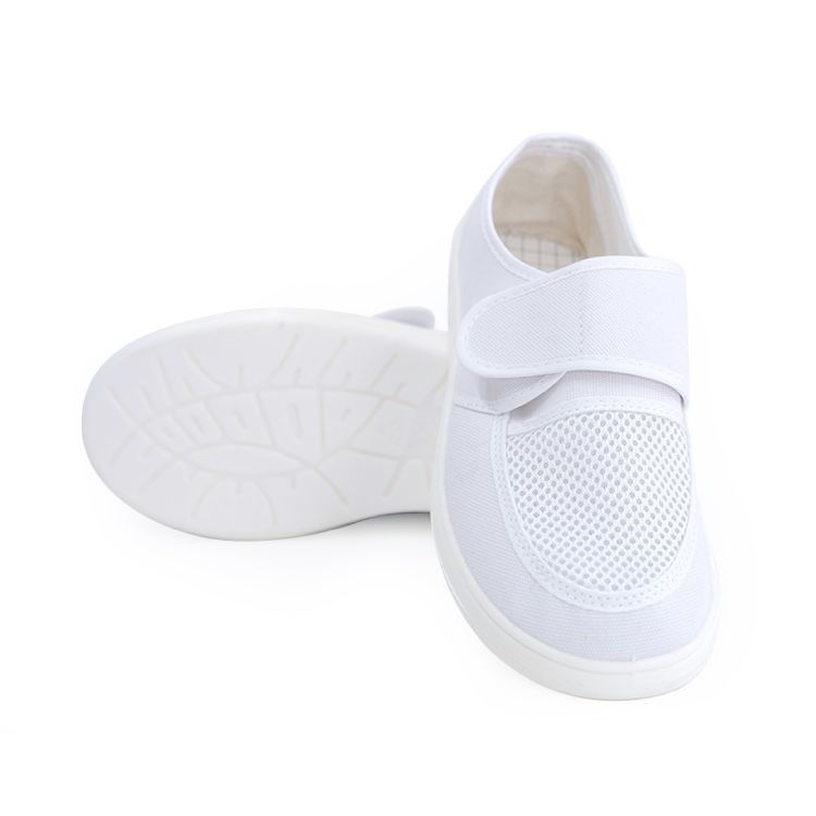 防静电鞋PU加厚软底无尘鞋蓝白男女通用夏季透气防臭电子厂工作鞋