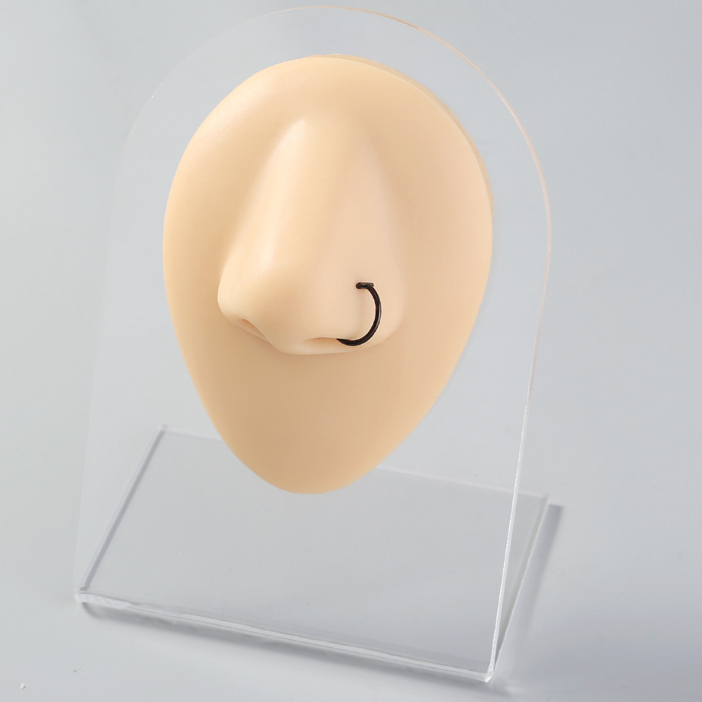 personality exaggerated nose nail with ball piercing stainless steel lip ring lip nail piercing acce