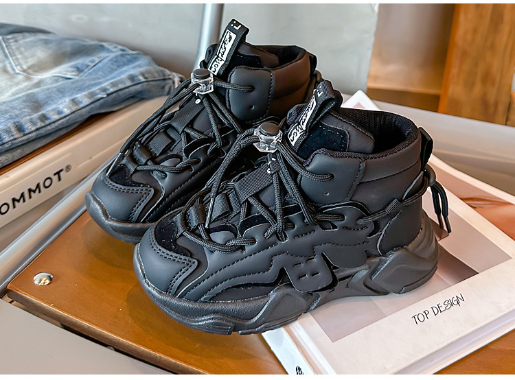 Neue kinder high top sport schuhe in kinder casual laufschuhe nicht-slip papa schuhe mode einzelnen schuhe_voghion.com