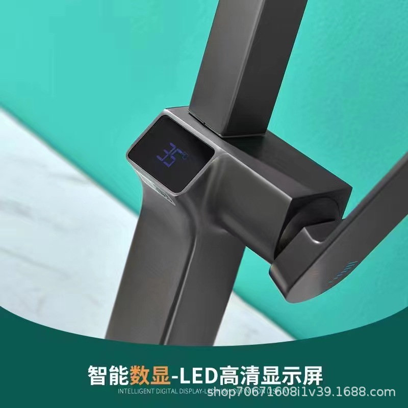 枪灰色四方抽拉数显