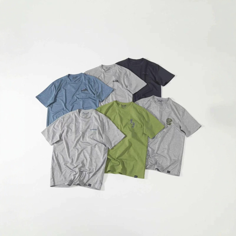 Pata C1 Series Summer Round-Neck Quick-Drying Outdoor Sports Hiking and Camping Short-Sleeved T-Shirt with Logo on the Back