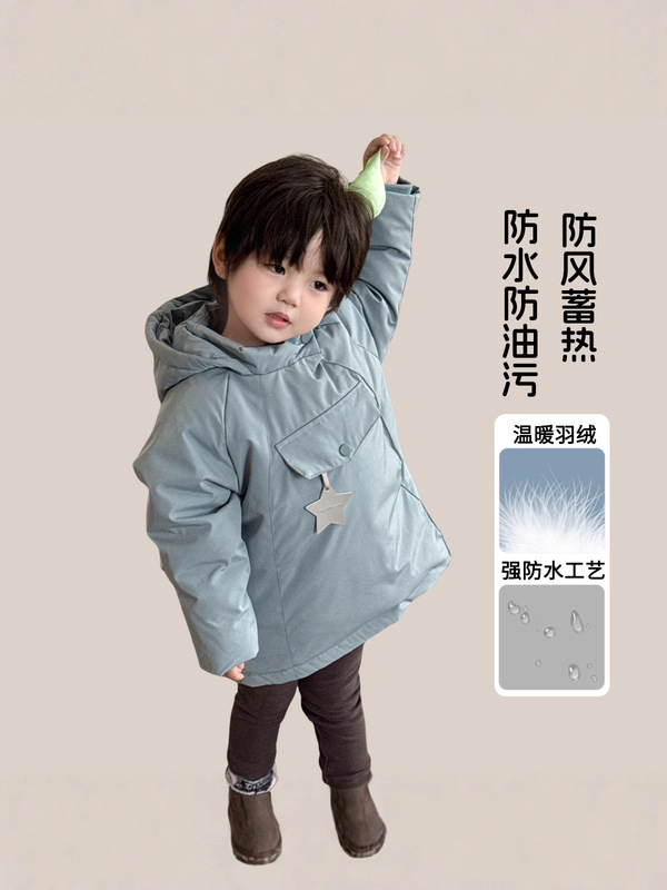 儿童摇粒绒外套冬季新款男童女童宝宝加绒棉衣婴幼儿保暖洋气童装|undefined