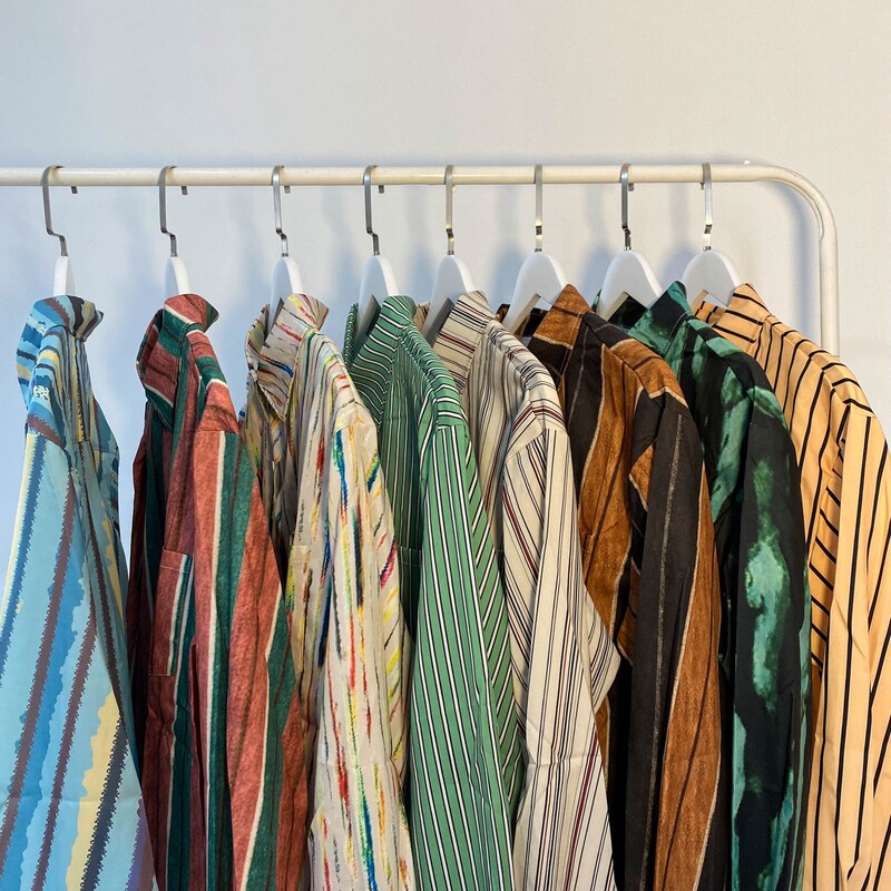 Japanese Style Retro Vertical Stripe Long Sleeve Shirt for Men and Women 2022 Autumn New Fashionable Street Loose Casual Shirt for Couples