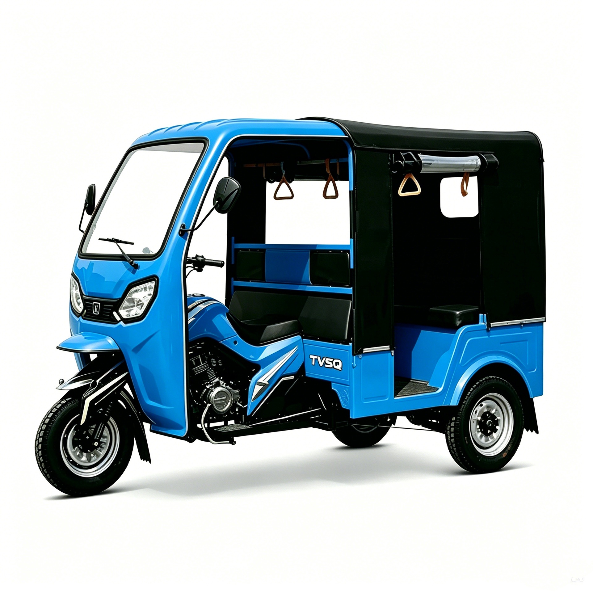 Dudu Car Foreign Trade Model Three-Wheeled Motorcycle for Passenger Transport, Tuktuk Large-Capacity Passenger Tricycle for Cross-Border Sightseeing and Transportation