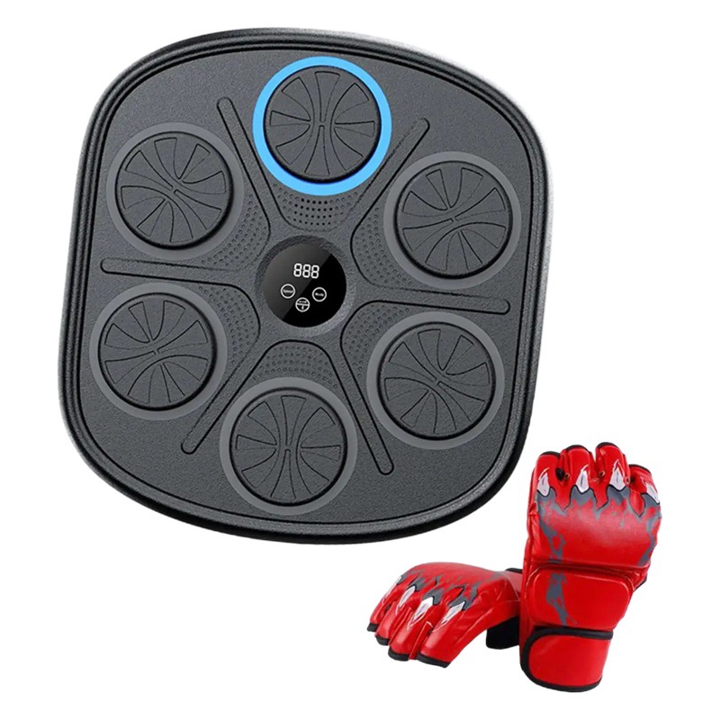 Equipo de entrenamiento de la máquina de boxeo de música inteligente vertical práctica de boxeo pared objetivo máquina de potencia niños reacción objetivo de boxeo