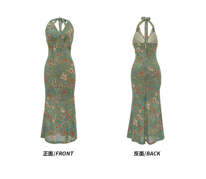 D0029 790K VÁY ĐẦM LIỀN THÂN DÁNG DÀI NỮ CHOTDNG DÁNG ÔM BODY GỢI CẢM SEXY MÙA HÈ PHỤC CỔ CỔ ĐIỂN HỌA TIẾT HOA THỜI TRANG NỮ G02 SẢN PHẨM MỚI