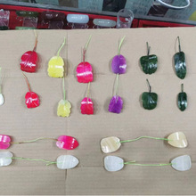 天然玉石玉器花瓣叶子桃子原材料