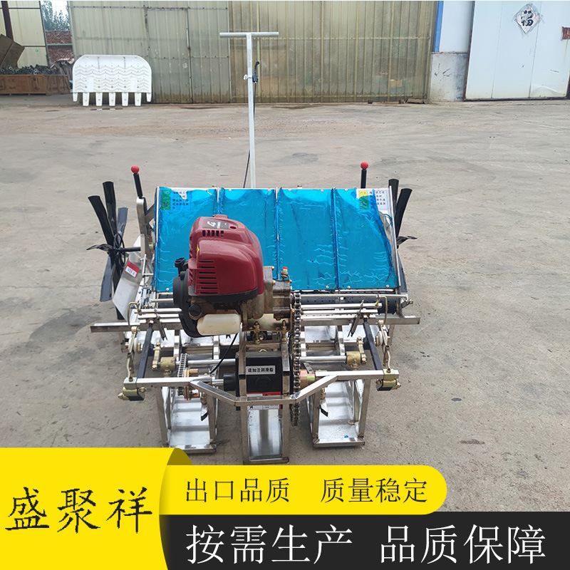 手扶六行步进式水稻插秧机水田用农用全自动汽油电启动栽苗育苗