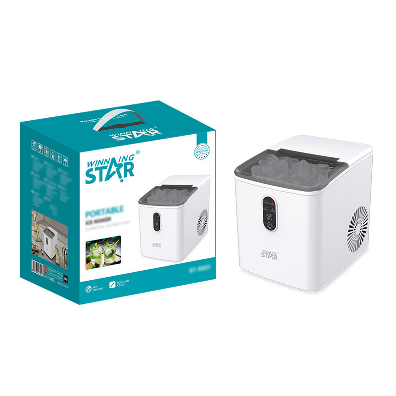 Winningstar Cross-Border Household Portable Intelligent Low-Power Bullet Ice Fully Automatic Small Ice Machine