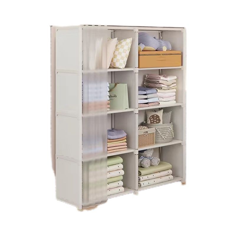 新款大容量简易衣柜家用宿舍拼装柜子儿童防尘置物架简约现代衣柜