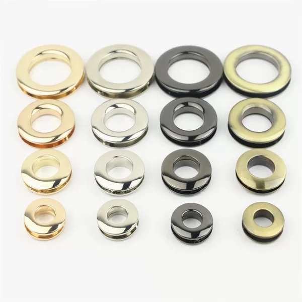 Factory Direct Sales Wholesale Luggage Hardware Handbag Accessories Alloy Screw-On Eyelets Fox-Eye Die-Cast Eyelets Cow-Eye Eyelets