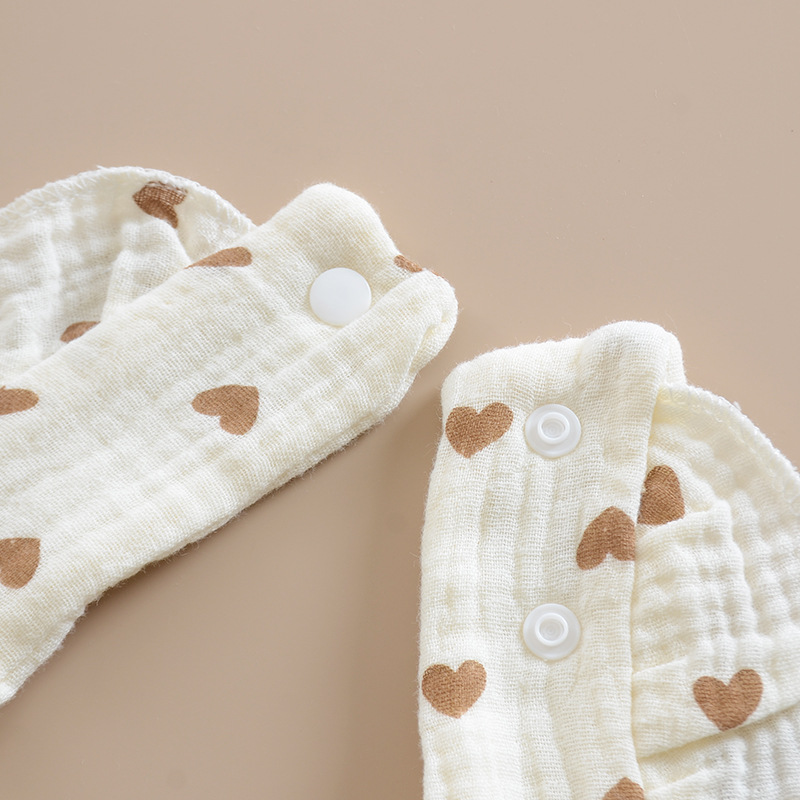 insfeng baby toallas de saliva, algodón puro, gaza de seis capas, delantal en forma de U, toallas anti-vomitación para bebés