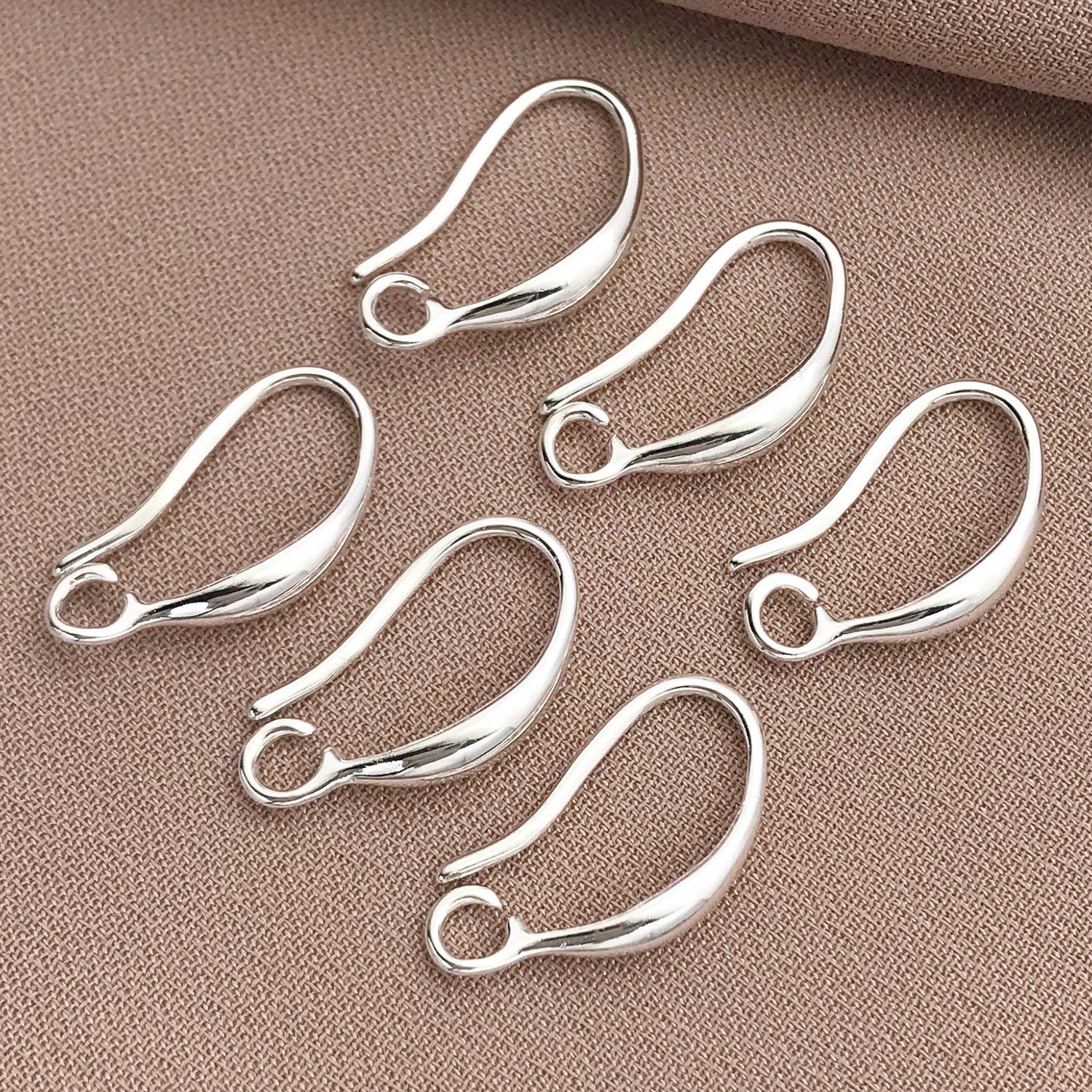 T87-8x15mm copper-plated thick silver strong color retention No. 30 ear hook-0.2…