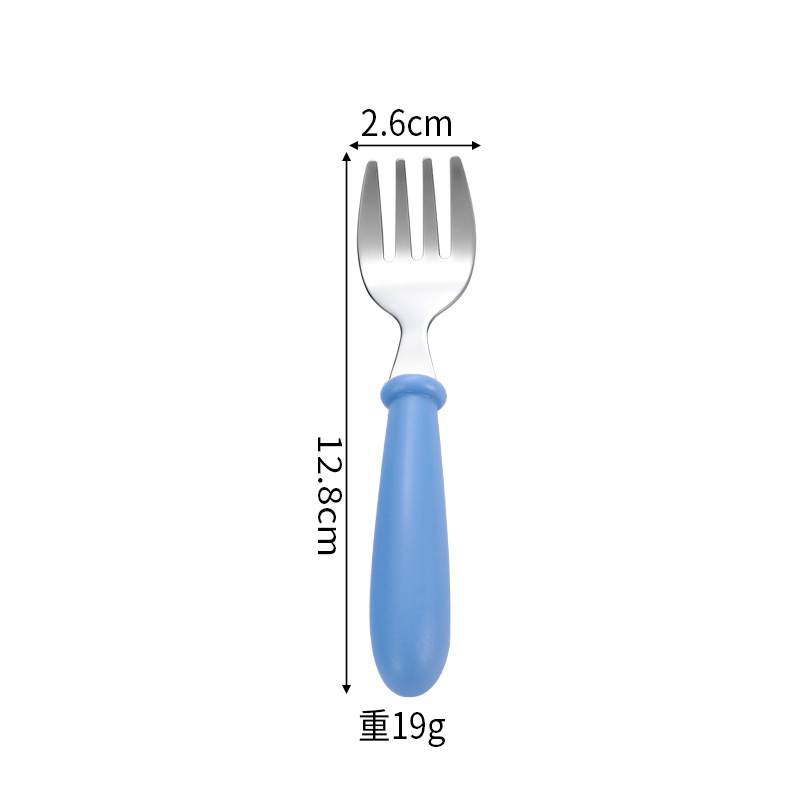 304 portátil de acero inoxidable cuchara para niños Tenedor vajilla bebé comiendo cuchara Tenedor traje madre bebé regalo personalización