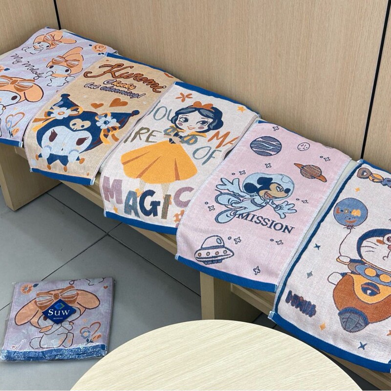 ハローキティ 純綿ガーゼ 子供用タオル 家庭用吸水速乾 肌に優しい糸くずの出ないフェイスタオル 5枚入|undefined