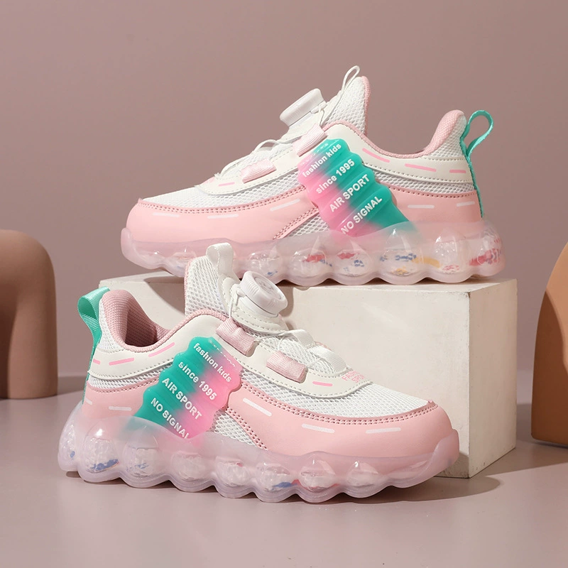 Детские кроссовки, dad shoes, дышащие сетчатые кроссовки для детей, вращающиеся кнопки, школьная обувь, модные беговые кроссовки