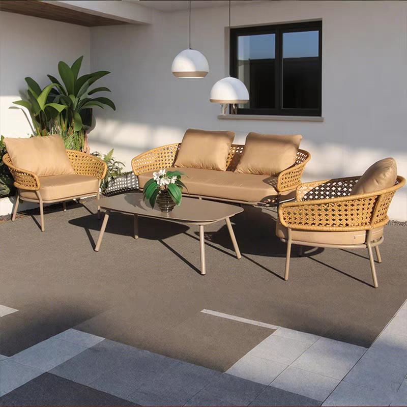 Ocio al aire libre sofá patio villa silla de caña alojamiento hotel jardín balcón terraza combinación al aire libre nórdico