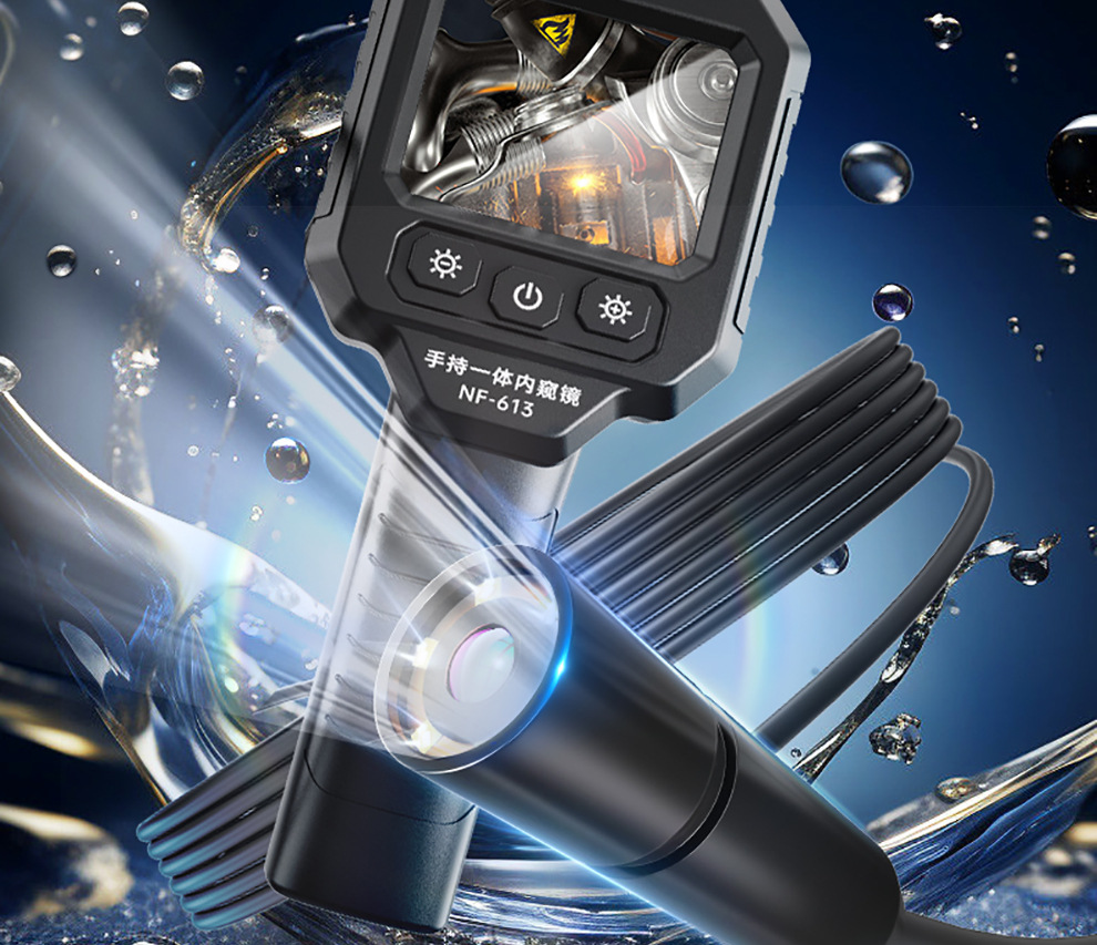 Smart Mouse NF-613-5 Endoscope Repair HD Camera Industrial Rotary Pipe Detector Waterproof