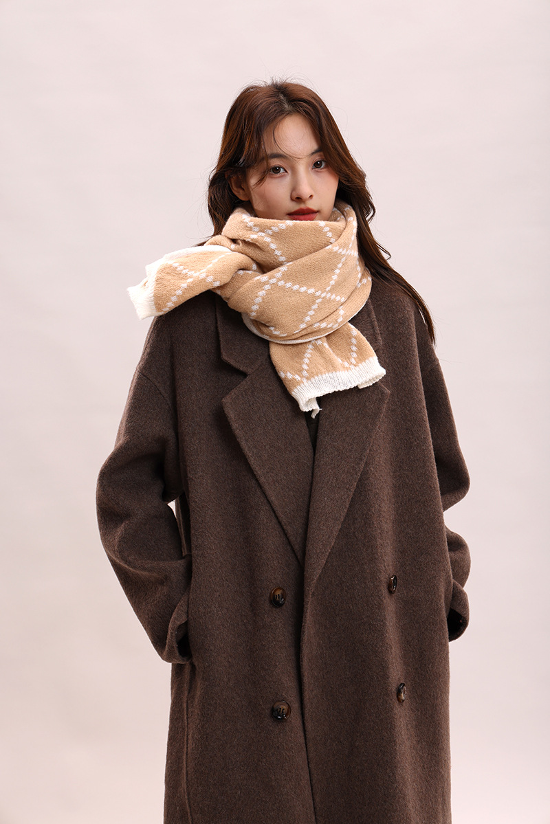 Paar-Stil für Frauen im Winter, verdickte koreanische Version, warm und luxuriös, Geburtstagsgeschenkschal für Männer_voghion.com