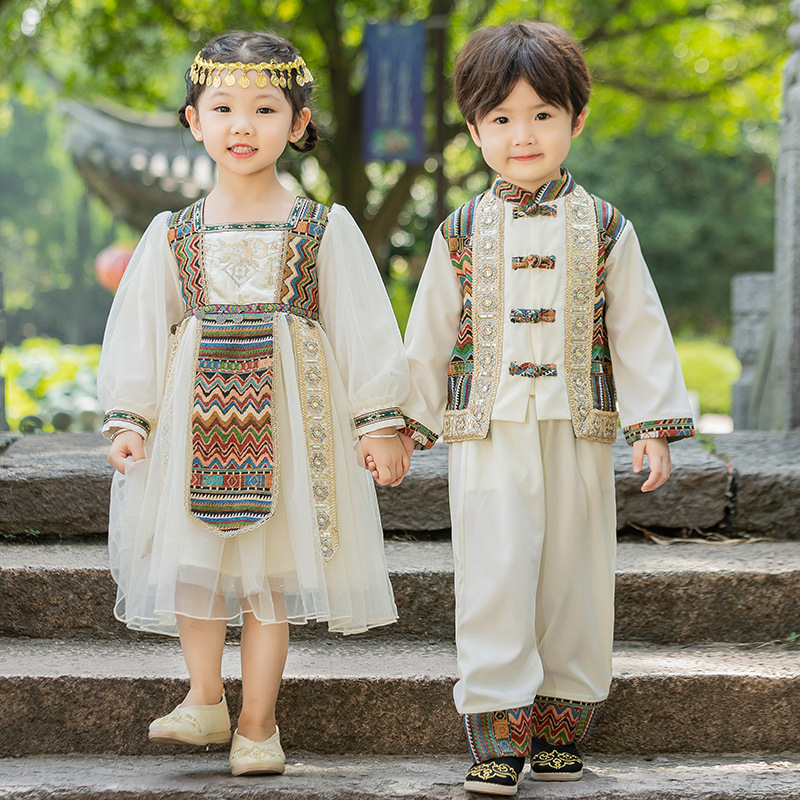 Children's Hanfu Boys and Girls Tang Suit National Style Performance Suit Western Style Dress Suit Ethnic Minority Costume June 1 Children's Hanfu Boys and Girls Tang Suit National Style Performance Suit Western Style Dress Suit Ethnic Minority Costume June 1