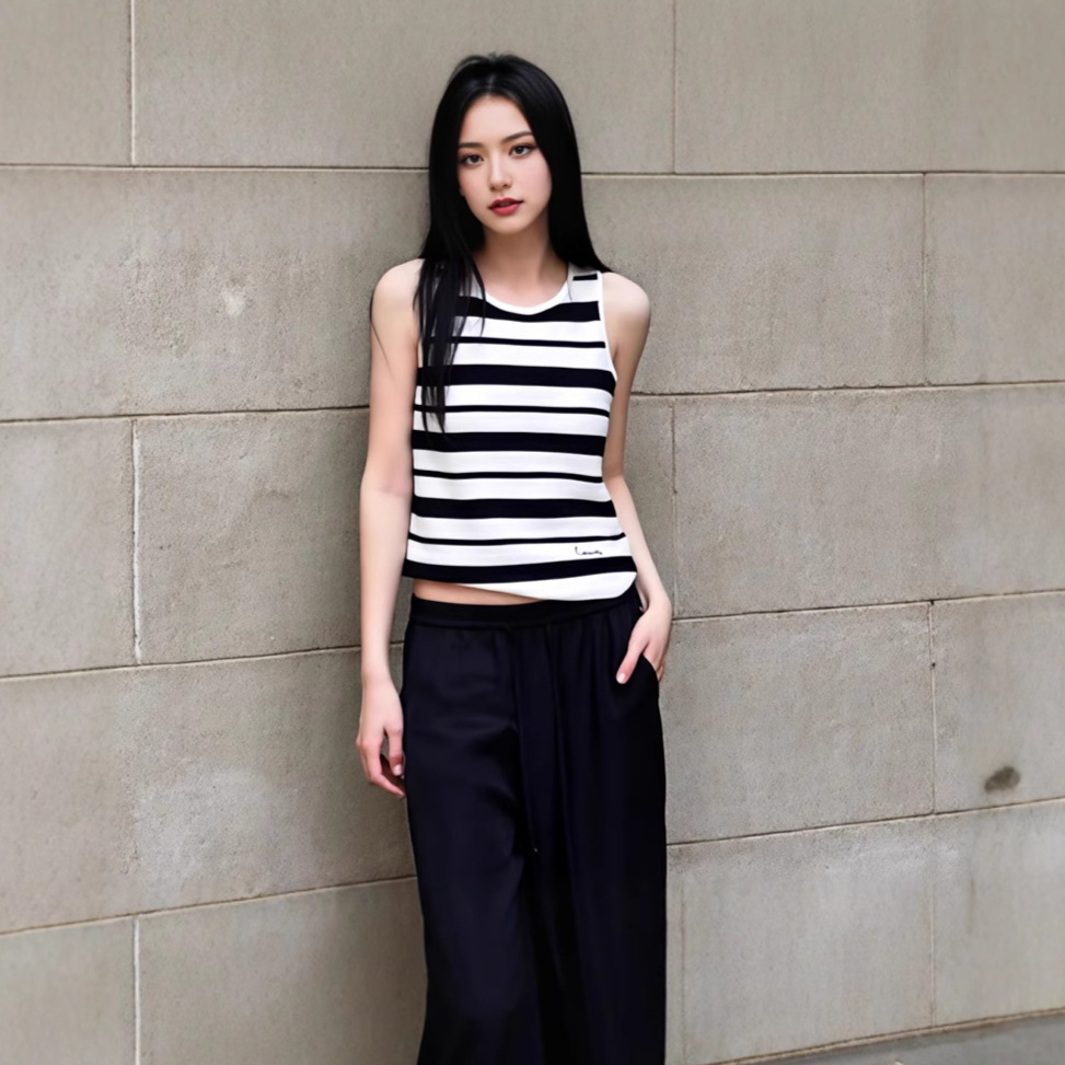 High-End Moc* Summer Top Nanyou High-End Women's Clothing Elegant Chanel-Style Premium Polo Knit Vest