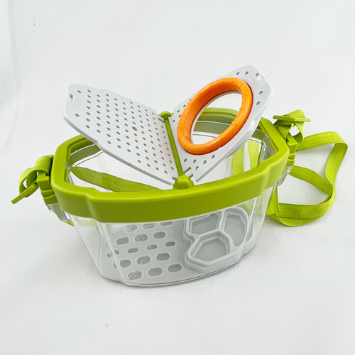 New children's educational outdoor toy magnifying glass insect catching net silkworm breeding transparent observation box