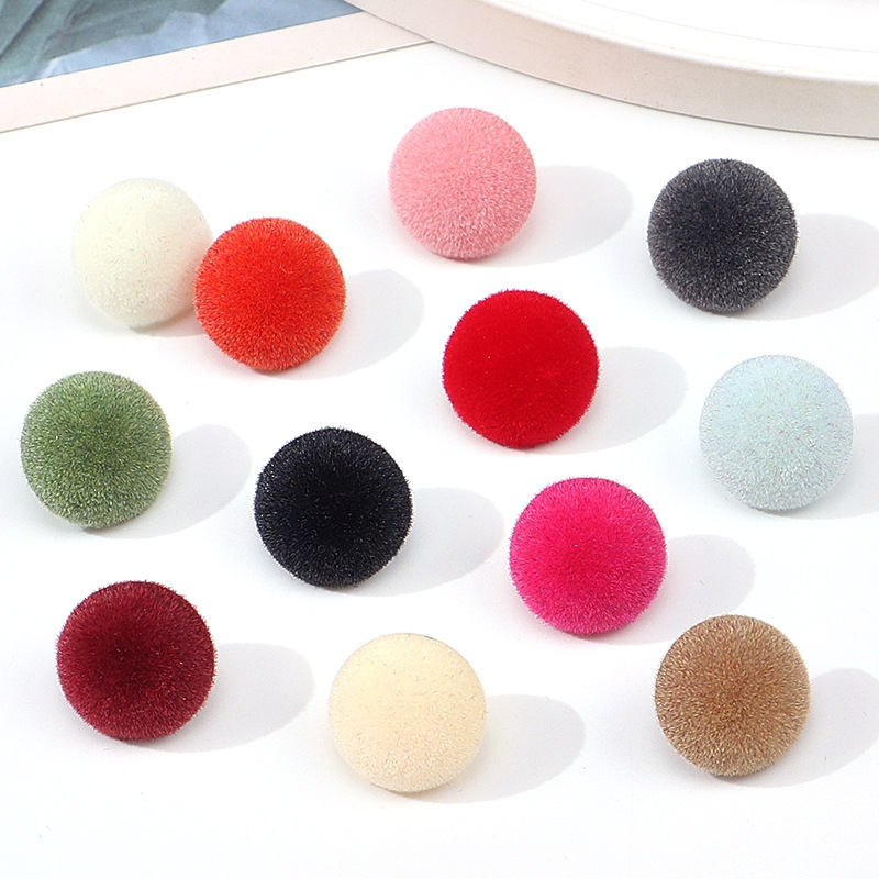 High-End Exquisite Flocked Buttons Mushroom Buttons Women's Cardigan Knitwear Jacket Knitwear Buttons Collar Skirt Decorative Buttons High-End Exquisite Flocked Buttons Mushroom Buttons Women's Cardigan Knitwear Jacket Knitwear Buttons Collar Skirt Decorative Buttons