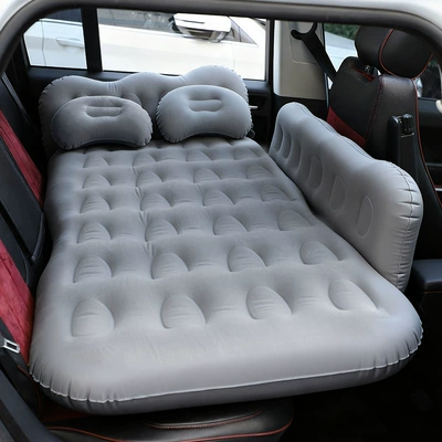 Cross-Border Universal Car Inflatable Bed, Car Rear Seat Air Mattress, Foldable Sleeping Inflatable Mattress, Travel Car Mattress (Vehicle-mounted inflatable bed)