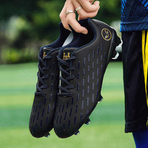 New Low-Top Football Shoes for Middle School Students, Suitable for Both Boys and Girls, Training and Competition Professional Football Shoes for Children, AG Long Nail Laces