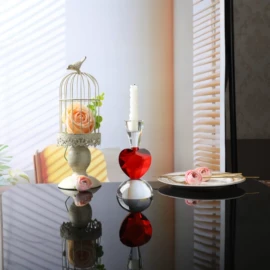 蜡烛器皿;水晶工艺品;其他装饰摆件