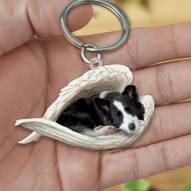 Cross-border Cute Dog Sleeping Angel Keychain Female Girl Animal Keychain Female Car Key Children Gift Cross-border Cute Dog Sleeping Angel Keychain Female Girl Animal Keychain Female Car Key Children Gift