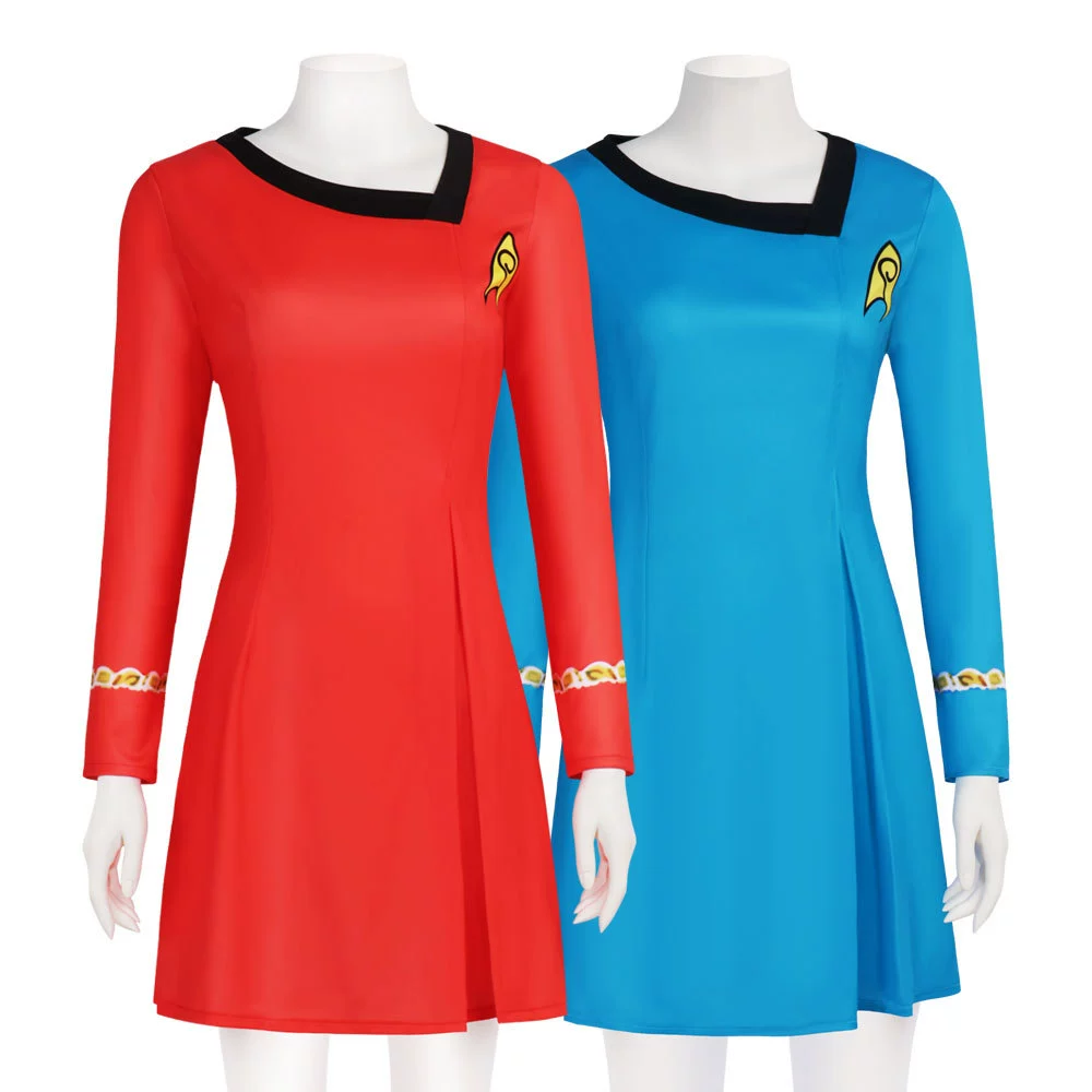Звездный путь сериал COS Server Startrek оригинальная серия героиня униформа COSPLAY платье