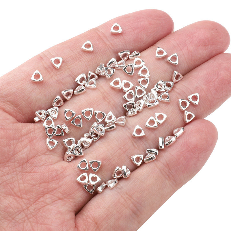 25 合金ブロークンシルバールースビーズシリーズホイールビーズスクエアビーズスペーサービーズ手作り diy アクセサリー半完成ブレスレット素材|undefined