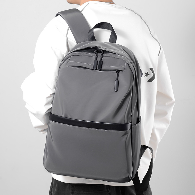 Cross-border Men's Backpack Business Casual Large Capacity Computer Bag Simple Travel Backpack College Student Schoolbag