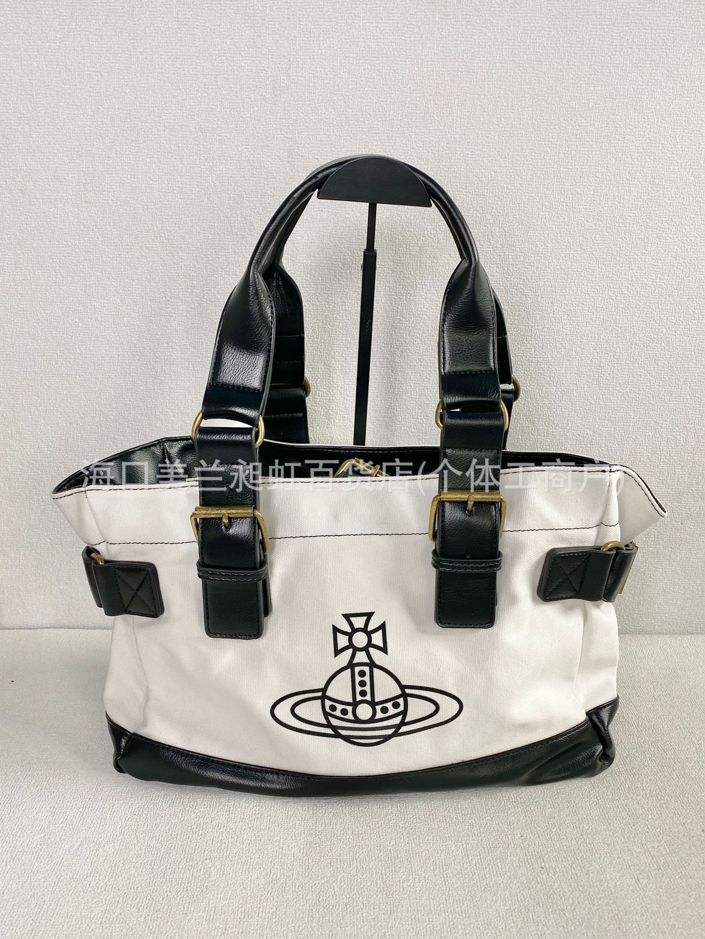 흰색 오토바이 토트