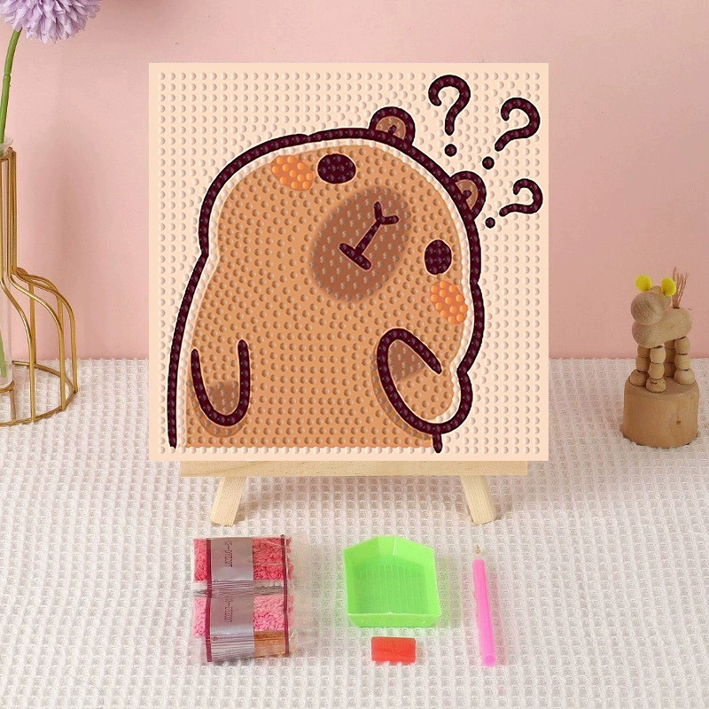 Алмазная вышивка (canvas) Genshin Impact DIY, 20×20 / 30×30, деревянная внутренняя рама и набор инструментов