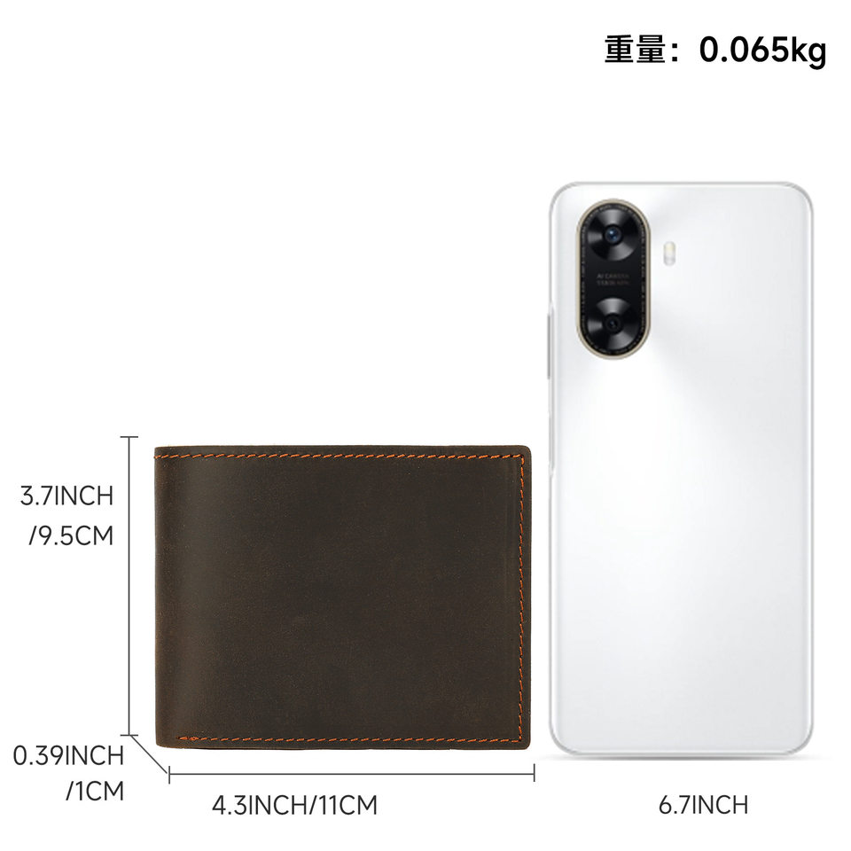 Ví nam ngắn gập đôi da bò thật cao cấp , ví da handmade nhiều ngăn — 1330 màu cà phê đậm, 1330 màu nâu, màu nâu, nâu sẫm