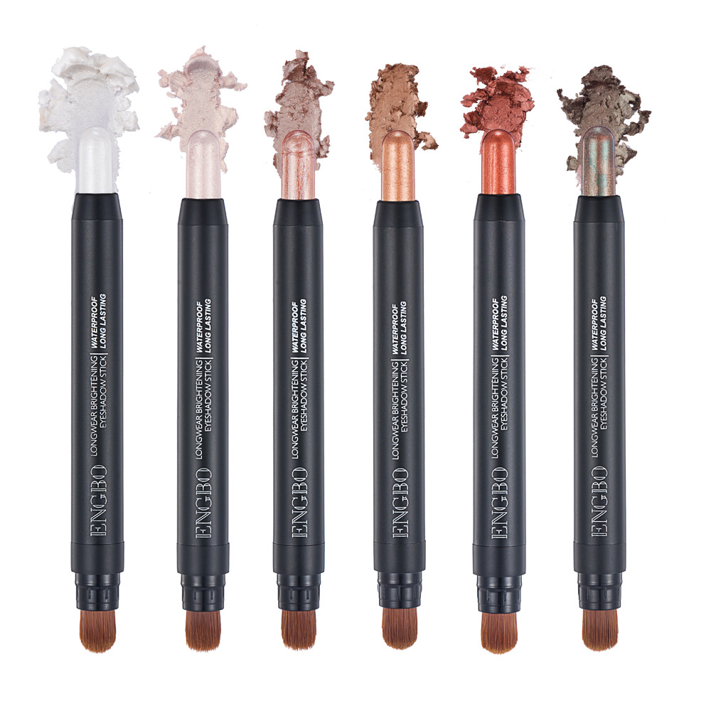 ENGBO Foreign Trade Double-tipped eyeshadow Pen Amazon Best-selling Eyeshadow Pen Set Long-lasting pearlescent Cross-border Eyeshadow Application Scenario