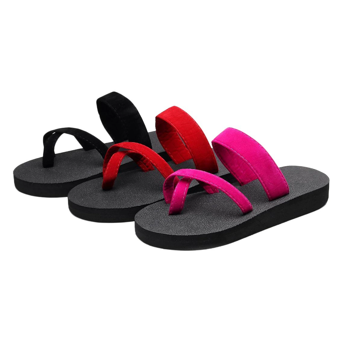 Женские шлепанцы, повседневные сандалии, женские сандалии-вьетнамки, пляжная обувь, плоские сандалии, цвета конфет, серия цветов конфет