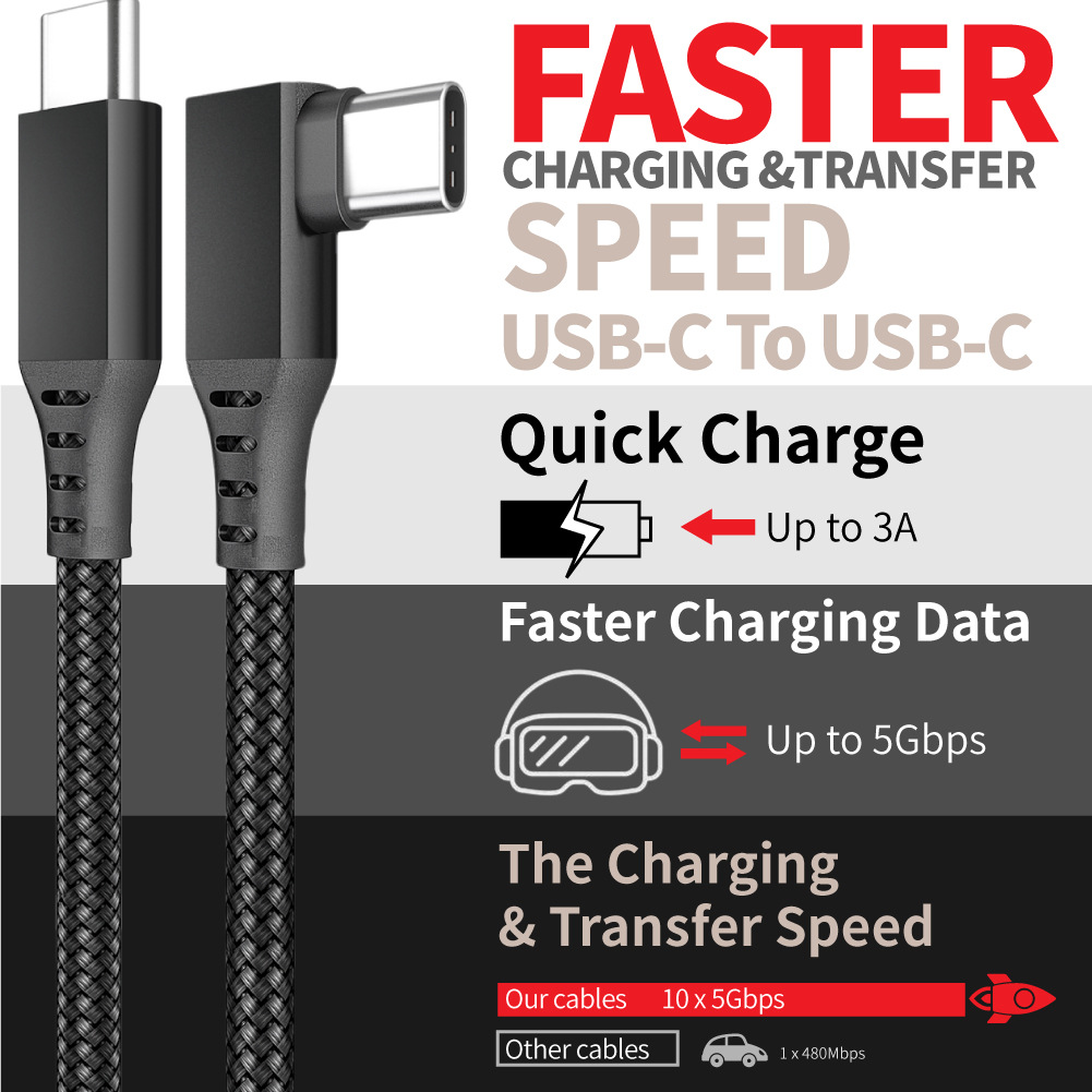 Codo Oculus Quest Link Cable máquina de Juegos de ordenador VR Cable transfronterizo dedicado cable de datos