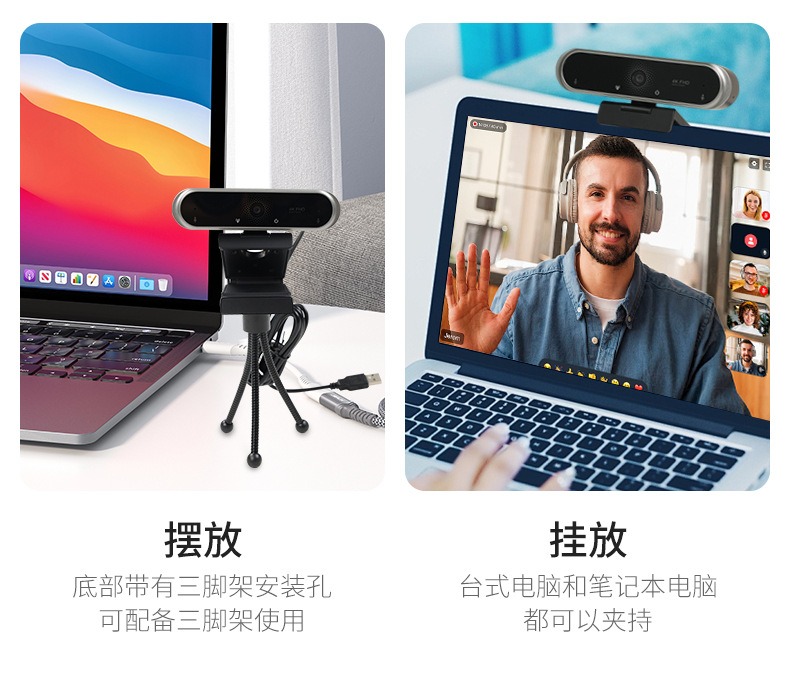 USB 4K camera for video conferencing and teaching