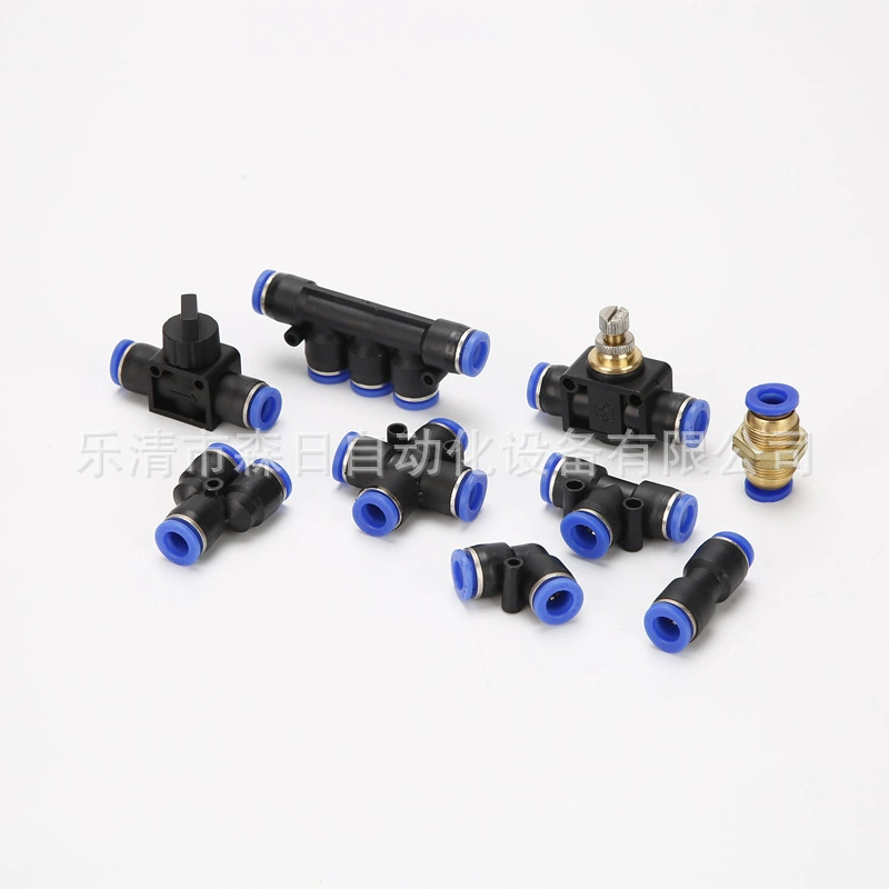 Заводской пневматический соединитель PU8 быстроразъемный соединитель трубы PE6 контроль скорости трубы LSA10 раздел PM4 PG16-12 уменьшение
