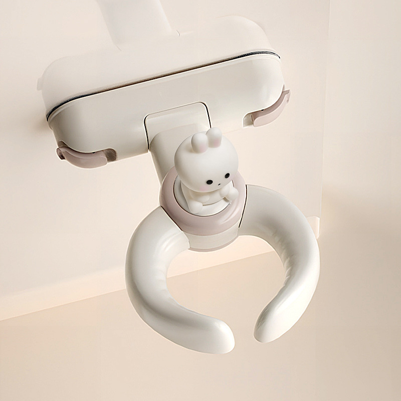 Soporte de artefacto de baño para niños plegable montado en la pared Soporte de ducha para bebé sin perforación Clip de fijación de ventosa para bebé
