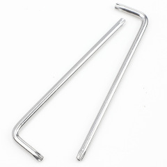 ニッケルメッキL型穴付き梅花レンチ穴なし梅花六角レンチミニ盗難防止レンチT6/T8/T10