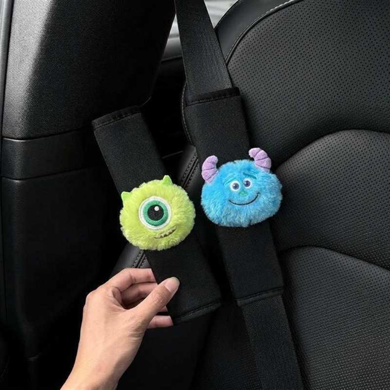 Car Seatbelt Shoulder Pads, Cute Plush Car Interior Dolls, New Car Gifts