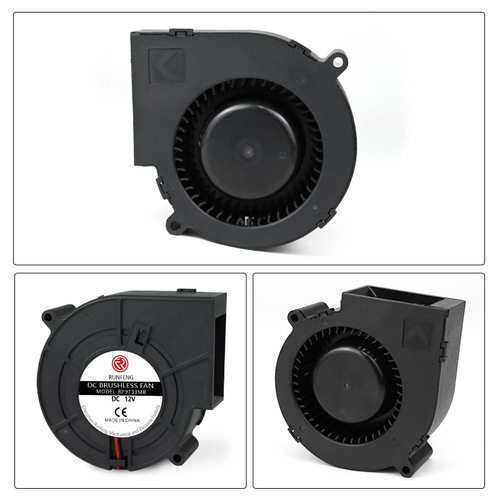 9733 Blower 12V with Oil-Rated Ball Bearings BBQ Grill Moxibustion Device Centrifugal Turbine Cooling DC Blower