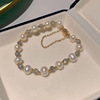 Summer brand small design bracelet from pearl, advanced jewelry, simple and elegant design, light luxury style, high-quality style