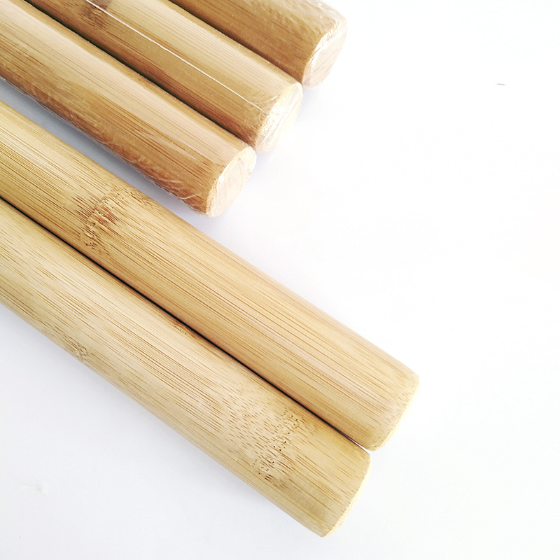 Fábrica de bambú palo redondo al por mayor de madera maciza de gran tamaño pequeño palo de presión hogar alargado palo de balanceo seco image 5