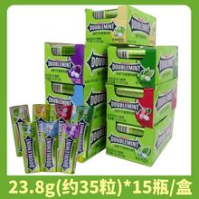 绿箭无糖薄荷糖35粒*15瓶装 铁盒口香糖清新口气清凉糖果零食批发
